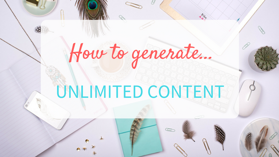 How to  Generate Unlimited Content